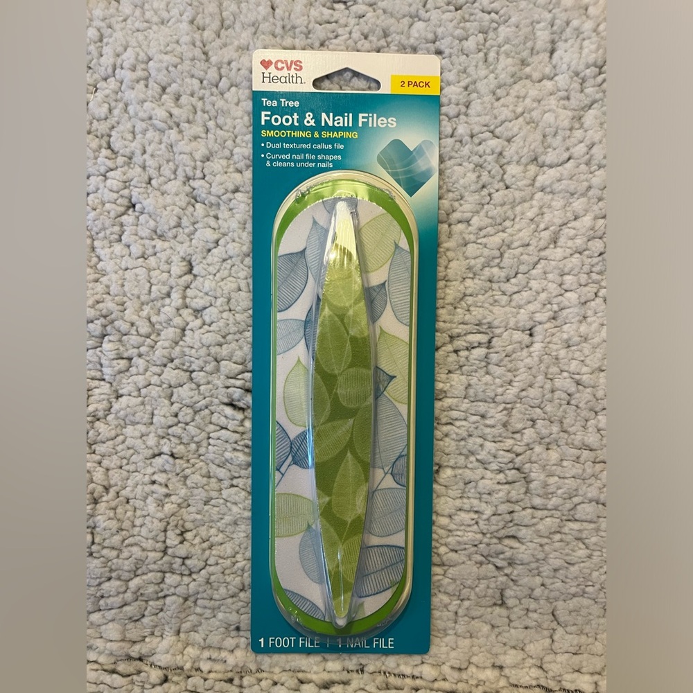 CVS Health Tea Tree Foot And Nail Files New.